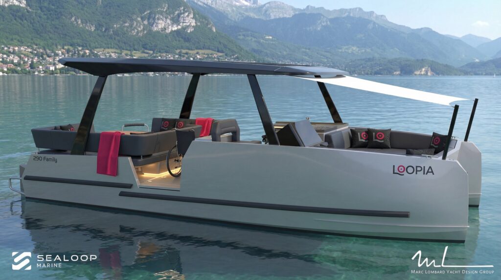 Loopia 290 sur un lac